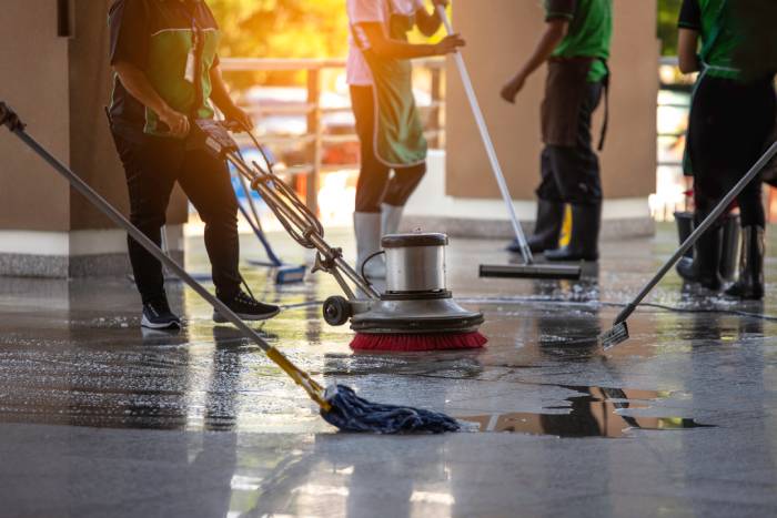image of commercial cleaners cleaning