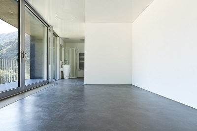 clean concrete floor